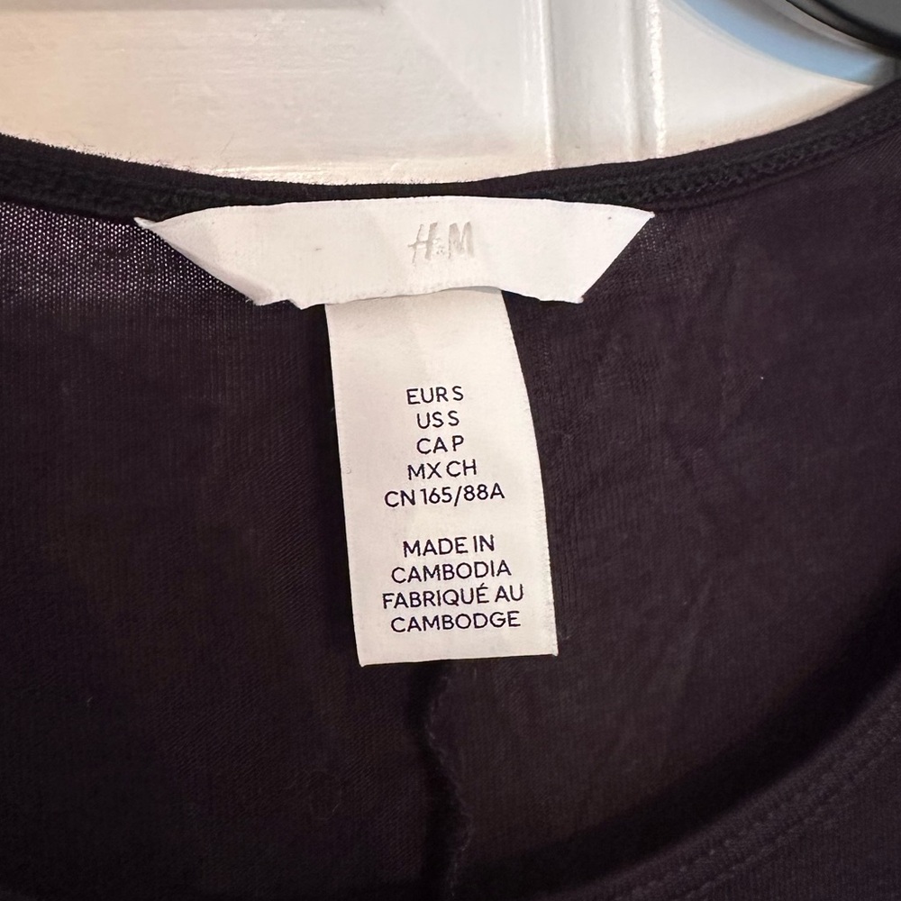 NWOT H&M Black T-shirt Dress - Picture 4 of 4